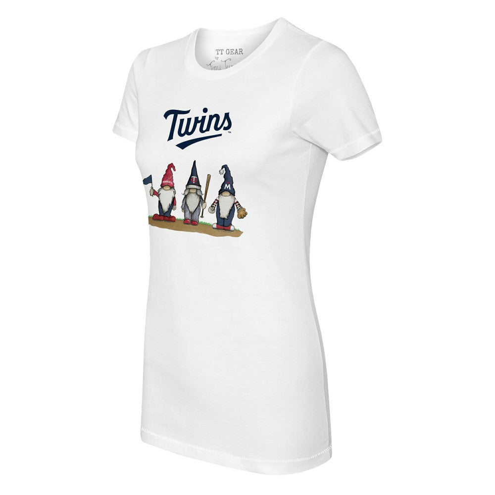 Minnesota Twins Tiny Turnip Women's Gnomes T-Shirt - White