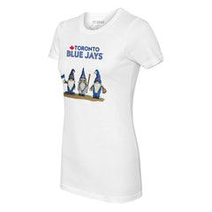 Toronto Blue Jays Tiny Turnip Women's Gnomes T-Shirt - White