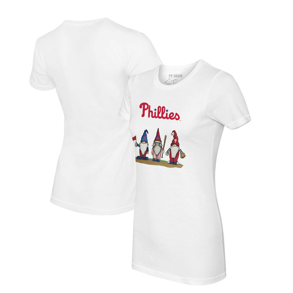 Philadelphia Phillies Tiny Turnip Women's Gnomes T-Shirt - White