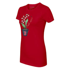 Boston Red Sox Tiny Turnip Women's Lilies & Ladybugs T-Shirt - Red