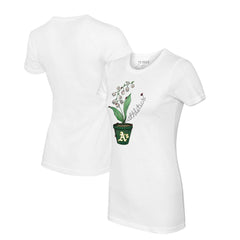 Athletics Tiny Turnip Women's Lilies & Ladybugs T-Shirt - White
