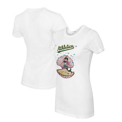 Athletics Tiny Turnip Women's Mermaid T-Shirt - White