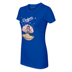 Los Angeles Dodgers Tiny Turnip Women's Mermaid T-Shirt - Royal