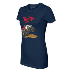 Minnesota Twins Tiny Turnip Women's Monster Truck T-Shirt - Navy
