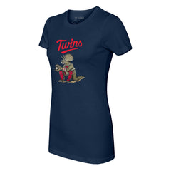 Minnesota Twins Tiny Turnip Women's Triceratops T-Shirt - Navy