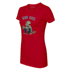 Boston Red Sox Tiny Turnip Women's Triceratops T-Shirt - Red