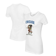 Chicago Cubs Tiny Turnip Women's 2024 Year of the Dragon T-Shirt - White