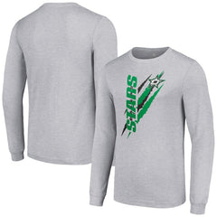 Dallas Stars Starter Color Scratch Long-Sleeve T-Shirt Heather Gray