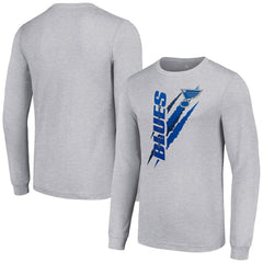 St. Louis Blues Starter Color Scratch Long-Sleeve T-Shirt Heather Gray