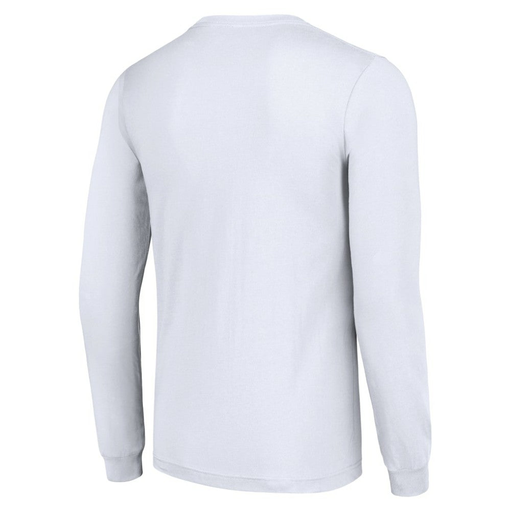 Chicago Blackhawks Starter Color Scratch Long-Sleeve T-Shirt White