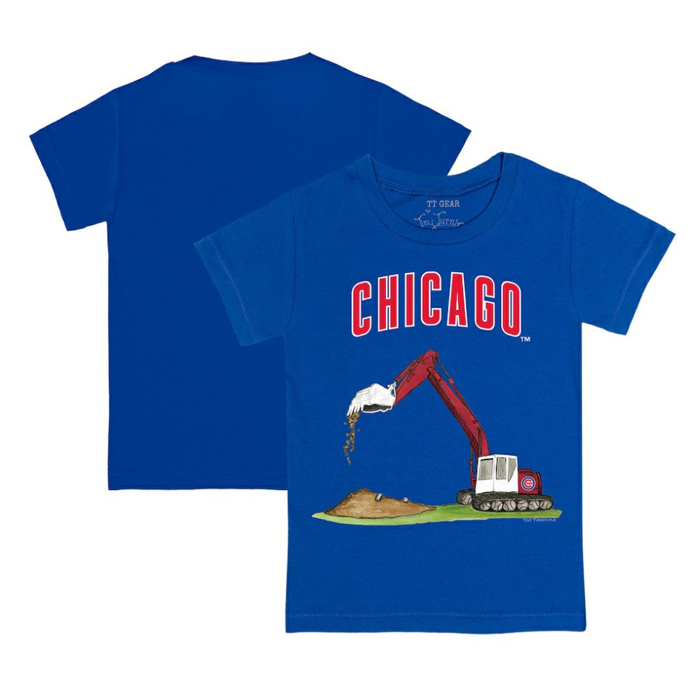 Chicago Cubs Tiny Turnip Youth Excavator T-Shirt - Royal