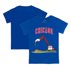 Chicago Cubs Tiny Turnip Youth Excavator T-Shirt - Royal