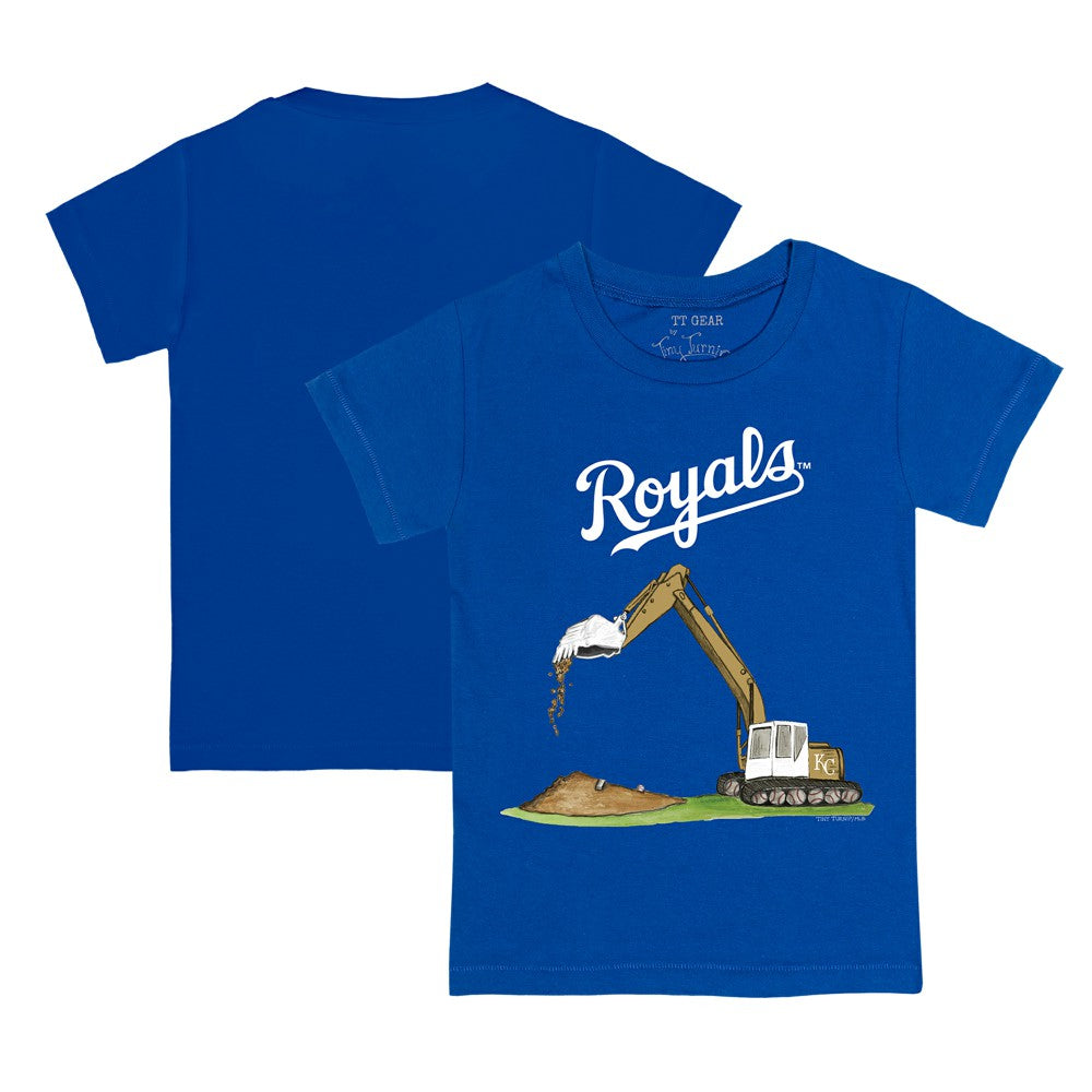 Kansas City Royals Tiny Turnip Youth Excavator T-Shirt - Royal
