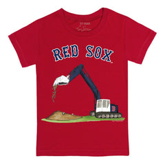 Boston Red Sox Tiny Turnip Youth Excavator T-Shirt - Red
