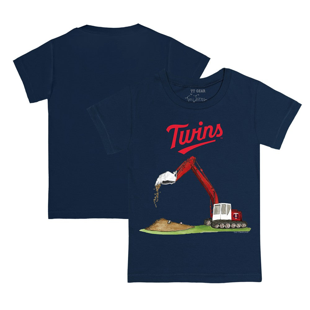 Minnesota Twins Tiny Turnip Youth Excavator T-Shirt - Navy