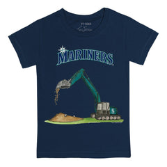 Seattle Mariners Tiny Turnip Youth Excavator T-Shirt - Navy