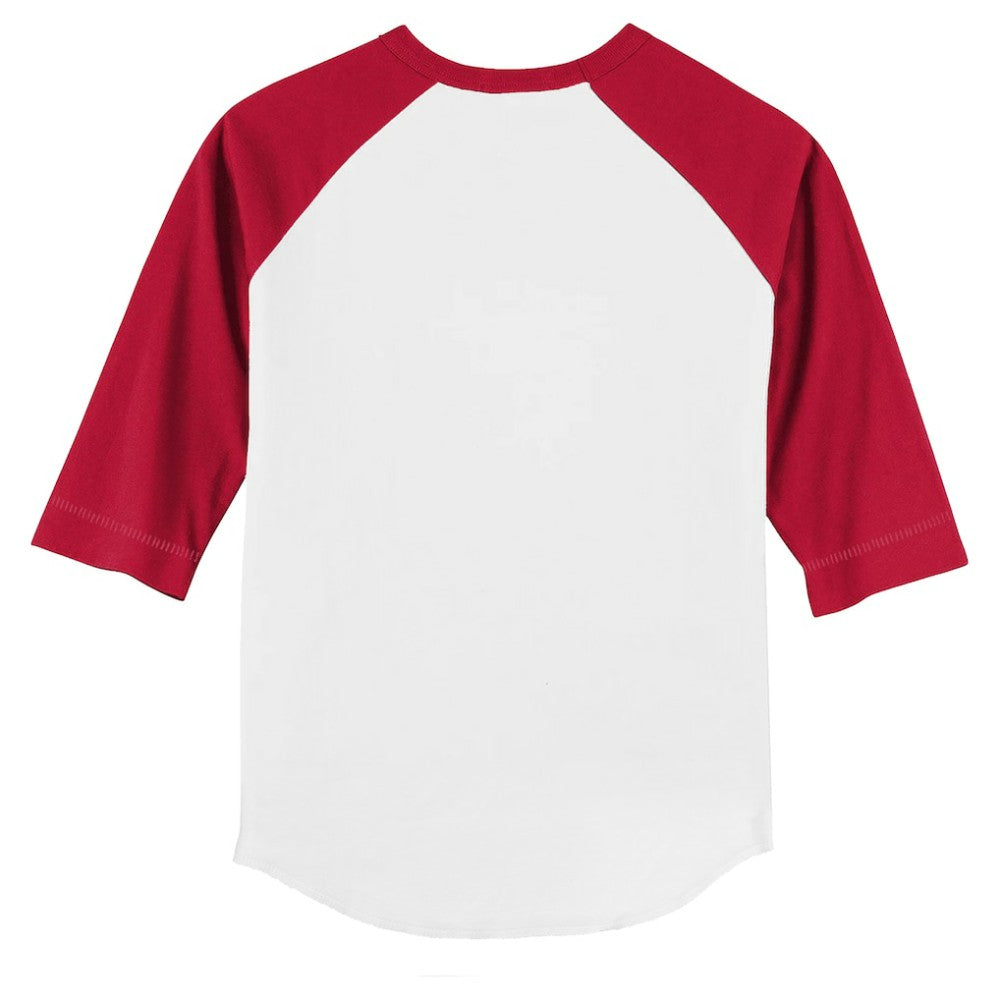 Philadelphia Phillies Tiny Turnip Youth Mermaid 3/4-Sleeve Raglan T-Shirt - White/Red
