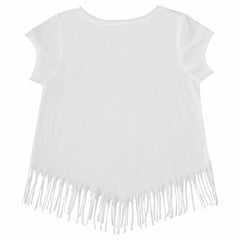 San Francisco Giants Tiny Turnip Girls Youth Mermaid Fringe T-Shirt - White