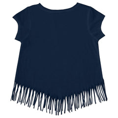 Washington Nationals Tiny Turnip Girls Youth Mermaid Fringe T-Shirt - Navy