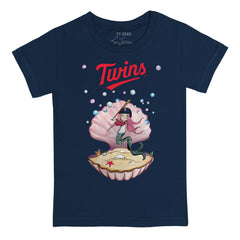 Minnesota Twins Tiny Turnip Youth Mermaid T-Shirt - Navy