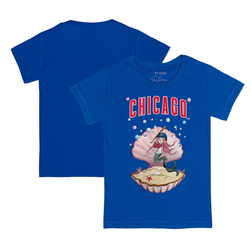 Chicago Cubs Tiny Turnip Youth Mermaid T-Shirt - Royal