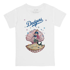 Los Angeles Dodgers Tiny Turnip Youth Mermaid T-Shirt - White