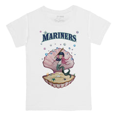 Seattle Mariners Tiny Turnip Youth Mermaid T-Shirt - White