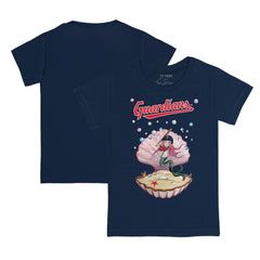 Cleveland Guardians Tiny Turnip Youth Mermaid T-Shirt - Navy