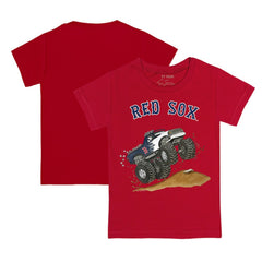 Boston Red Sox Tiny Turnip Youth Monster Truck T-Shirt - Red