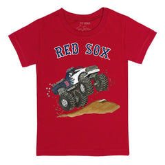 Boston Red Sox Tiny Turnip Youth Monster Truck T-Shirt - Red
