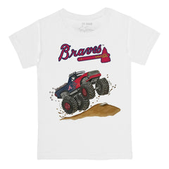 Atlanta Braves Tiny Turnip Youth Monster Truck T-Shirt - White
