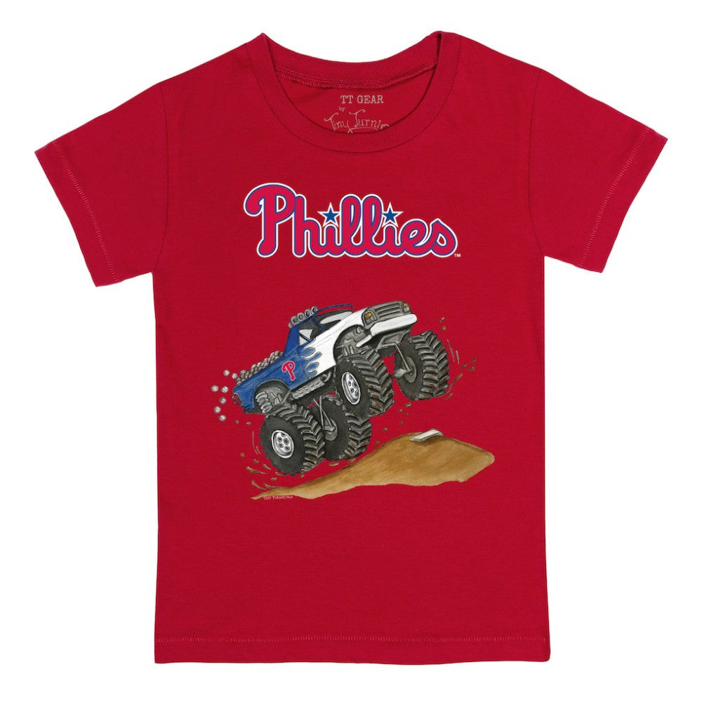Philadelphia Phillies Tiny Turnip Youth Monster Truck T-Shirt - Red