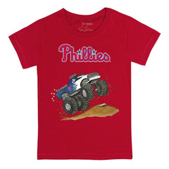 Philadelphia Phillies Tiny Turnip Youth Monster Truck T-Shirt - Red