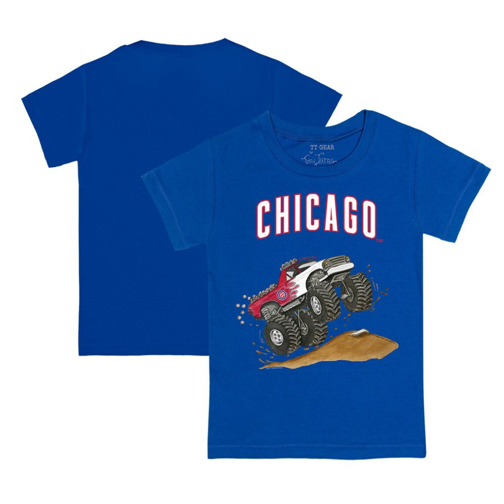 Chicago Cubs Tiny Turnip Youth Monster Truck T-Shirt - Royal