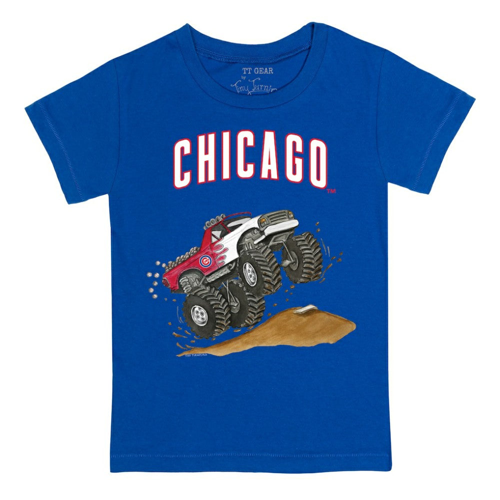 Chicago Cubs Tiny Turnip Youth Monster Truck T-Shirt - Royal