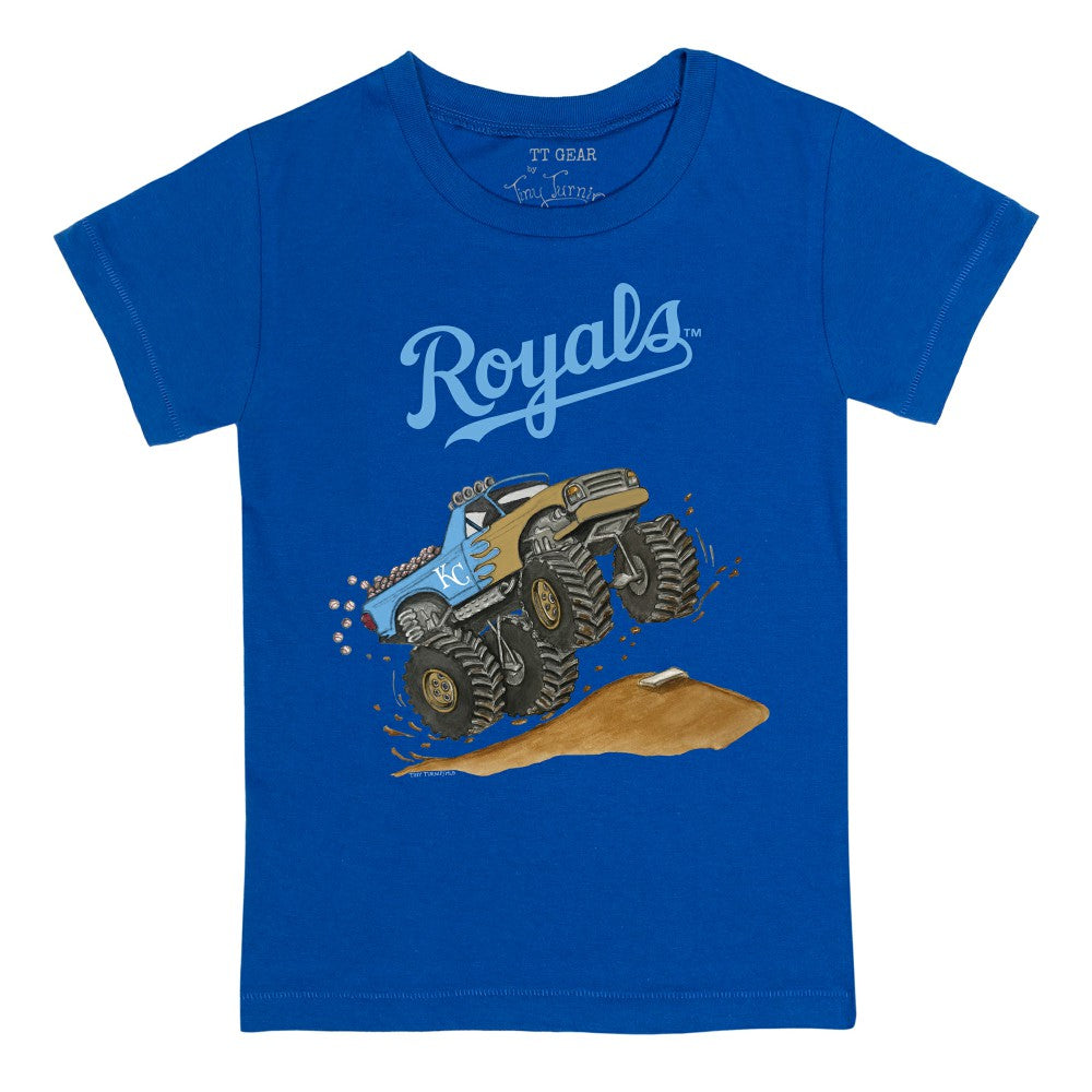 Kansas City Royals Tiny Turnip Youth Monster Truck T-Shirt - Royal