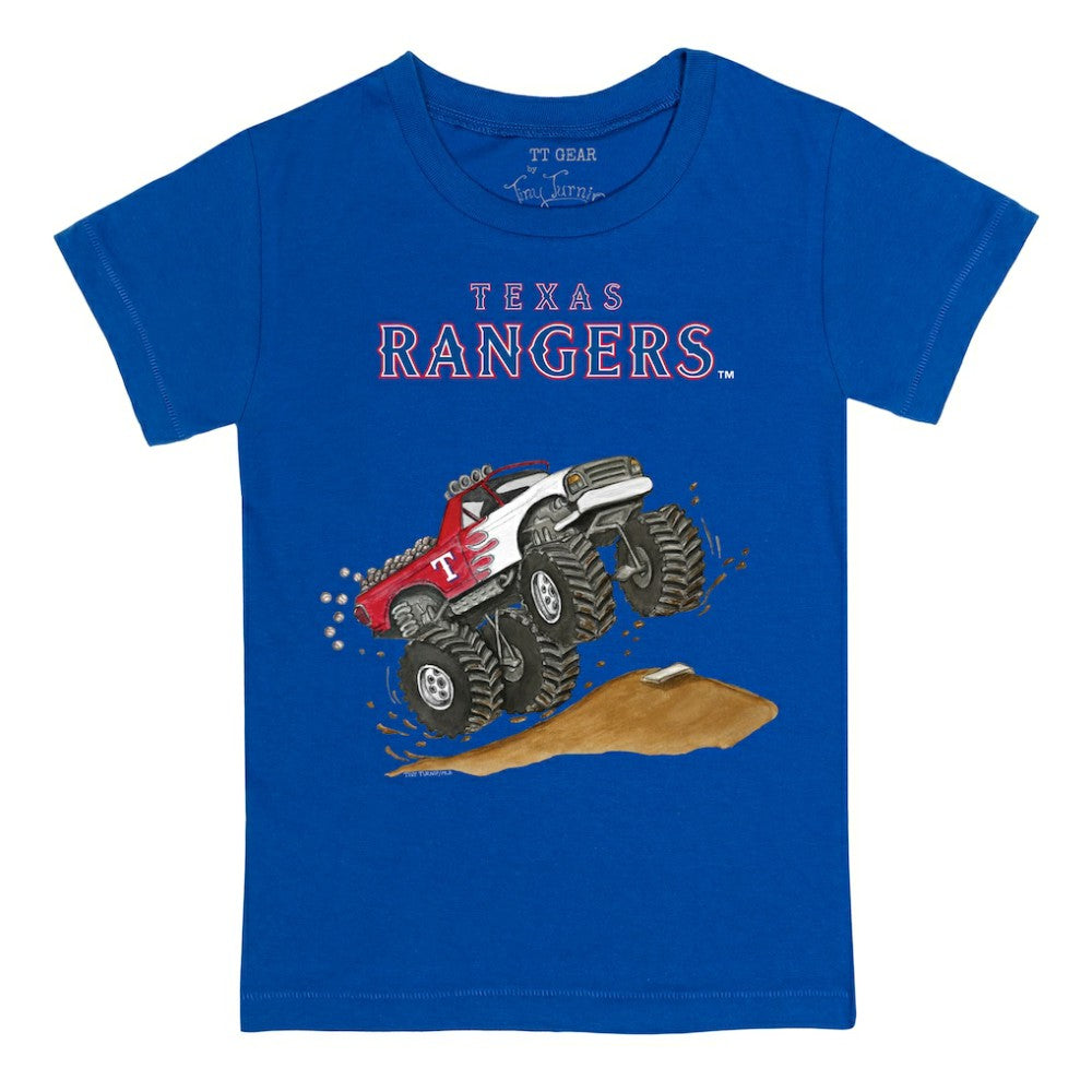 Texas Rangers Tiny Turnip Youth Monster Truck T-Shirt - Royal