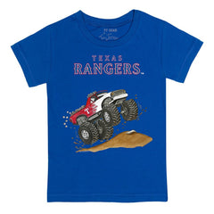 Texas Rangers Tiny Turnip Youth Monster Truck T-Shirt - Royal
