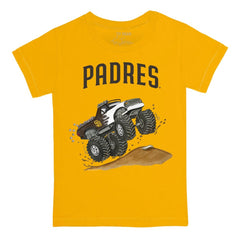 San Diego Padres Tiny Turnip Youth Monster Truck T-Shirt - Gold