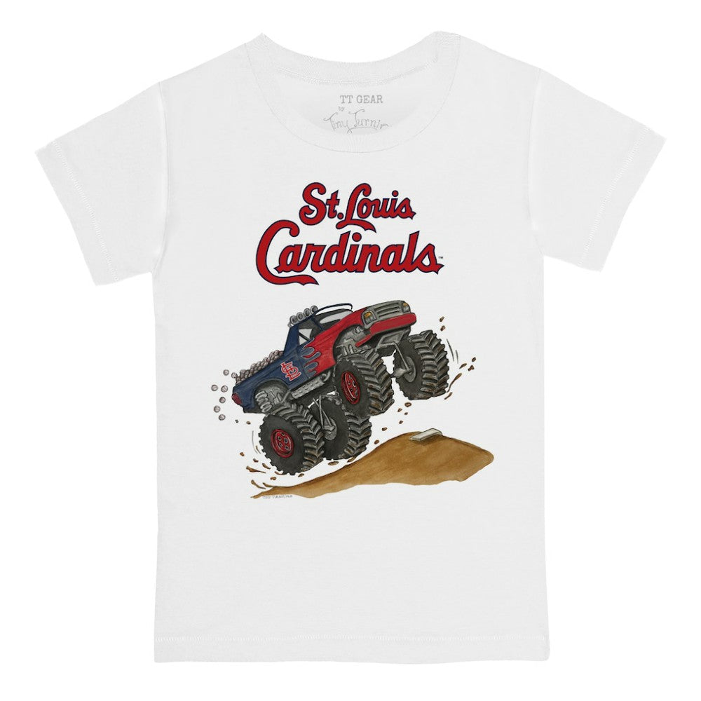 St. Louis Cardinals Tiny Turnip Youth Monster Truck T-Shirt - White