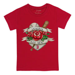 Boston Red Sox Tiny Turnip Youth Tattoo Rose T-Shirt - Red