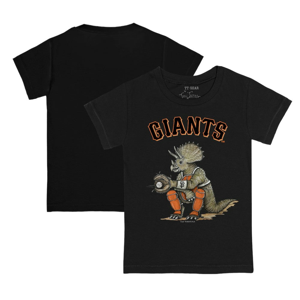 San Francisco Giants Tiny Turnip Youth Triceratops T-Shirt - Black