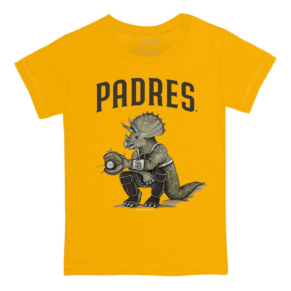 San Diego Padres Tiny Turnip Youth Triceratops T-Shirt - Gold