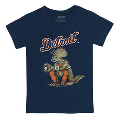 Detroit Tigers Tiny Turnip Youth Triceratops T-Shirt - Navy
