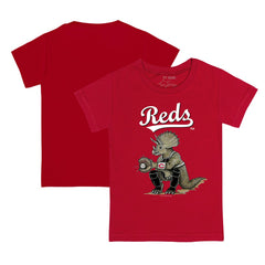 Cincinnati Reds Tiny Turnip Youth Triceratops T-Shirt - Red