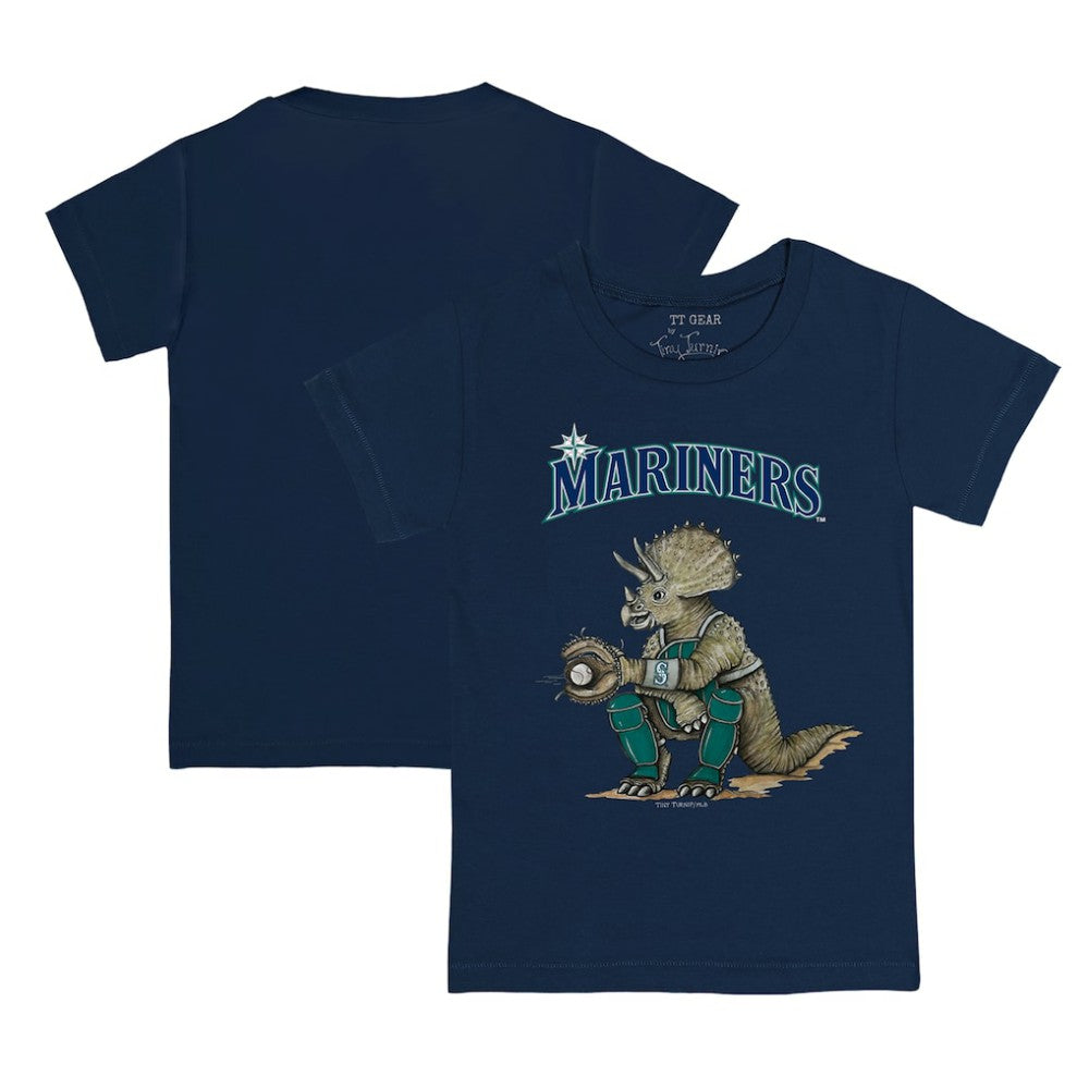 Seattle Mariners Tiny Turnip Youth Triceratops T-Shirt - Navy