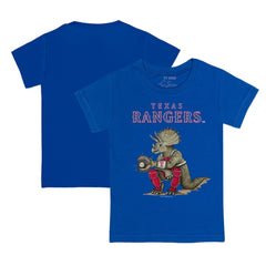 Texas Rangers Tiny Turnip Youth Triceratops T-Shirt - Royal