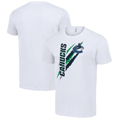Vancouver Canucks Starter Color Scratch T-Shirt White
