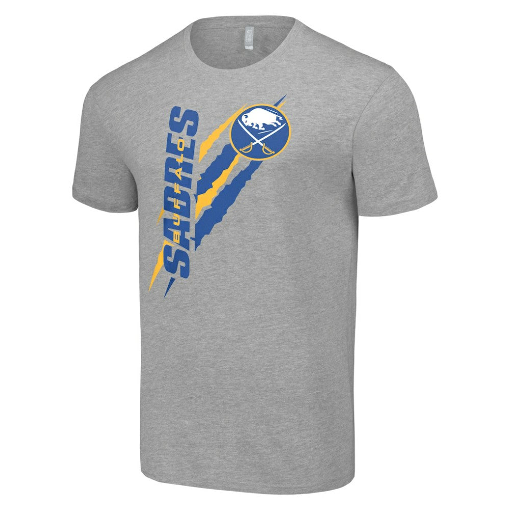 Buffalo Sabres Starter Color Scratch T-Shirt Heather Gray