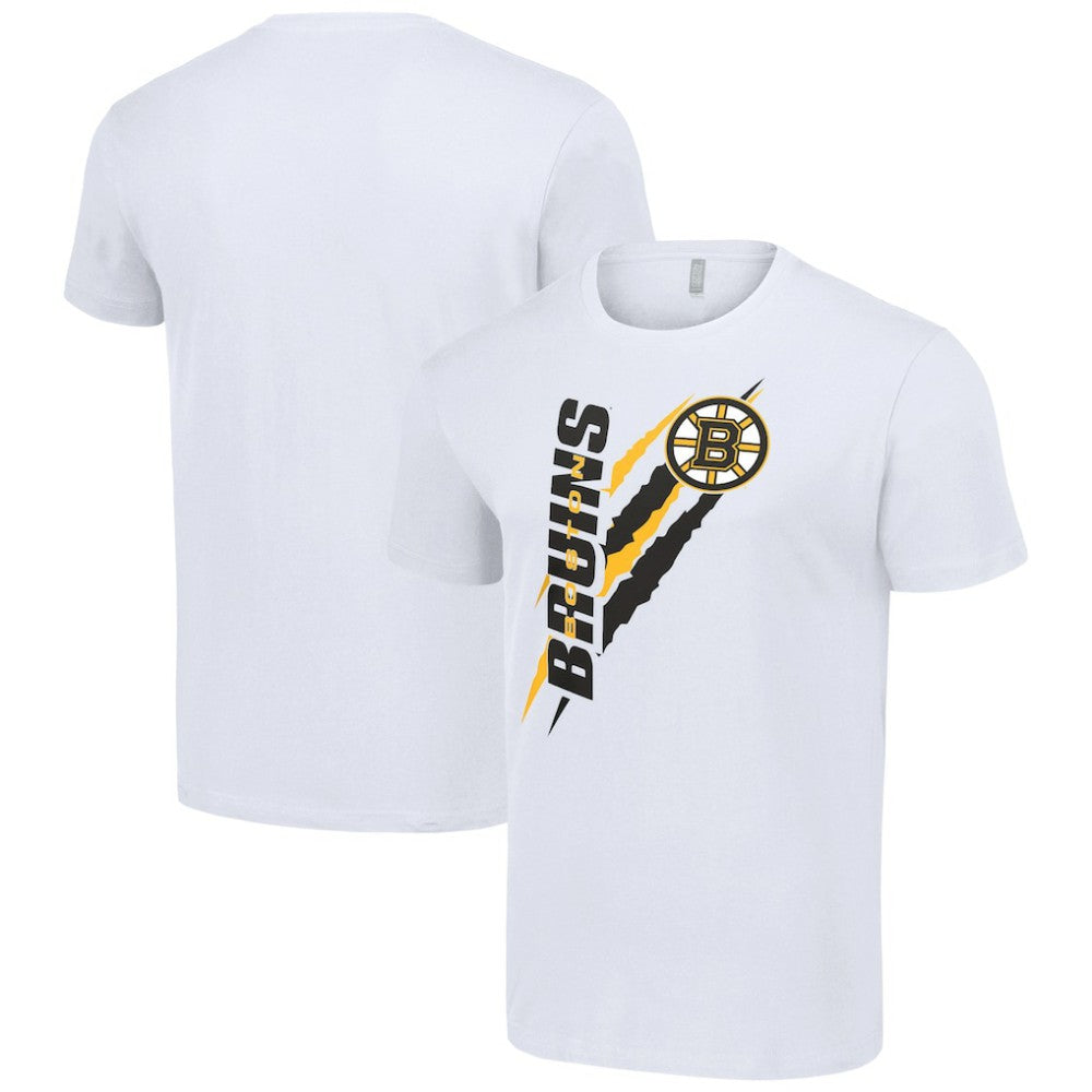 Boston Bruins Starter Color Scratch T-Shirt White